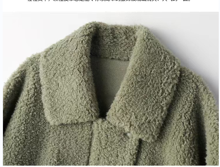 abrigo de invierno de lana para mujer