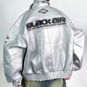 Custom Made PU Leather Jacket New Arrival Mens Motorcycle Biker Jacket