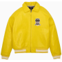 Chaqueta de cuero auténtico para hombre de alta calidad, de fabricación personalizada y de primera calidad.