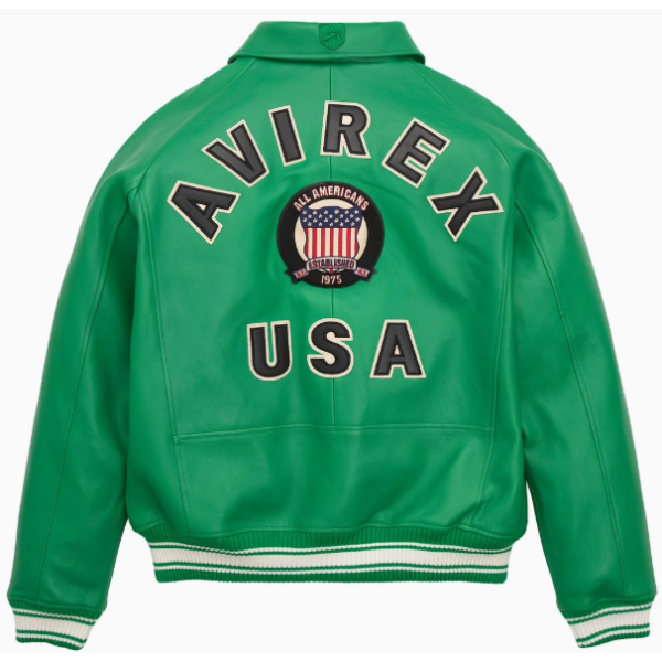 Chaqueta bomber de cuero genuino de alta calidad para hombre, hecha a medida.