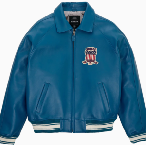 Echte Bomberjacke aus Leder für Herren, American Flight Leather Limited, Rindsleder