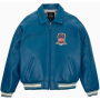 Chaqueta bomber de cuero genuino para hombre, American Flight Leather Limited, piel de vaca.