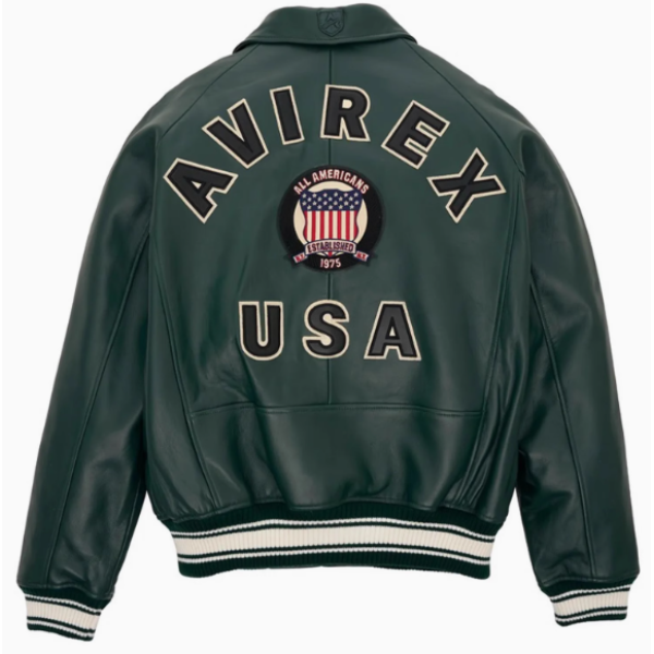 Chaqueta clásica americana de cuero genuino para hombre de fantástica calidad