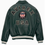 Chaqueta clásica americana de cuero genuino para hombre de fantástica calidad
