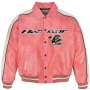 Chaquetas de cuero genuino de alta calidad, chaqueta de aviador de cuero personalizada para hombre.