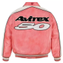 Chaquetas de cuero genuino de alta calidad, chaqueta de aviador de cuero personalizada para hombre.