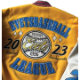 Chaquetas universitarias de béisbol personalizadas de primera calidad con parches bordados y estilo urbano.