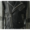 Custom Men's Riveted PU Leather Jacket Motorcycle Biker Letather Jacket Manufacturer