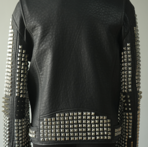 Benutzerdefinierte Herren genietete PU-Lederjacke Motorrad Biker Letather Jacke Hersteller