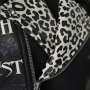 Chaqueta de cuero sintético para hombre, personalizada, con diseño de remaches, estilo motero