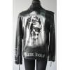 Men's Custom Genuine Leather Jacket High Street Rivet Design Motorcycle Biker Jacket