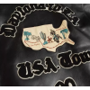 Custom Made Vintage Genuine Leather Motorcycle Racing Biker Jacket for Men Embroidered With Chenille Patches