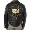 Custom Made Vintage Genuine Leather Motorcycle Racing Biker Jacket for Men Embroidered With Chenille Patches