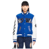 Custom Patchwork Leather Jacket Embroidery Patches Oversize Letterman Baseball Bomber Varsity Jacket