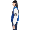 Custom Patchwork Leather Jacket Embroidery Patches Oversize Letterman Baseball Bomber Varsity Jacket