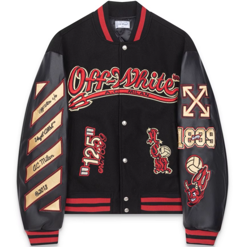 High Quality Custom Vintage Patchwork Leather Jacket Embroidery Patches Oversize Letterman Baseball Bomber Varsity Jacket