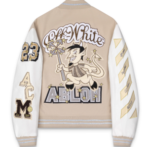 Chaqueta universitaria de béisbol estilo bombardero con parches bordados de cuero sintético personalizados