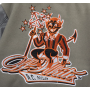 Chaqueta de cuero sintético con parches bordados y parches personalizados, estilo béisbol universitario.