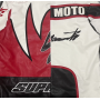 Chaquetas de cuero estilo bombardero de calle con bordado personalizado para hombre, chaqueta de motociclista de cuero PU
