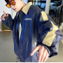 Vestes de motard en cuir PU pour homme, patchs brodés Snoopy, motif dessin animé Letterman