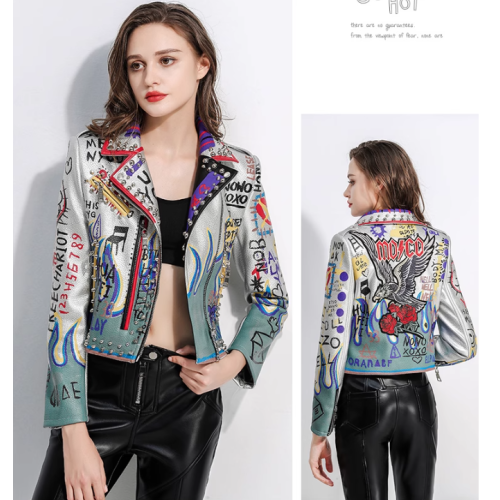 Women Motorcycle Biker Leather Jacket Manufacturer