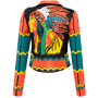 Chaqueta de motociclista de cuero para mujer OEM, chaqueta de cuero PU para motocicleta para damas