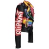 OEM Short motorcycle leather biker jacket for women
