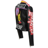 OEM Short motorcycle leather biker jacket for women