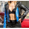 High Street Ladies PU Leather Biker Motorcycle Jacket For Women