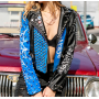 High Street Damen PU Leder Biker Motorradjacke für Frauen