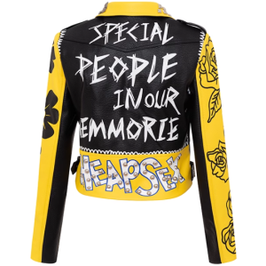 New Design Women PU Leather Jacket High Street Motocycle Biker Jacket For Ladies