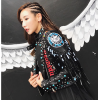 Women Motorcycle Biker Leather Jacket High Street OEM PU Leather Jacket For ladies