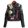 Women Motorcycle Biker Leather Jacket High Street OEM PU Leather Jacket For ladies