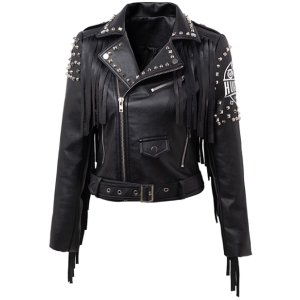 New Arrival PU Leather Biker Jacket Motorcycle Leather Jacket For Women