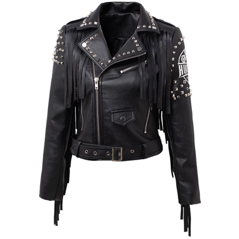 New Arrival PU Leather Biker Jacket Motorcycle Leather Jacket For Women