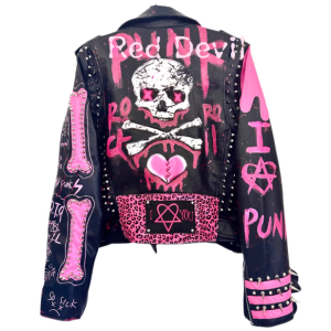 Women's Punk Style HipHop Biker Leather Jacket  Motorcycle Biker Jacket For Ladies