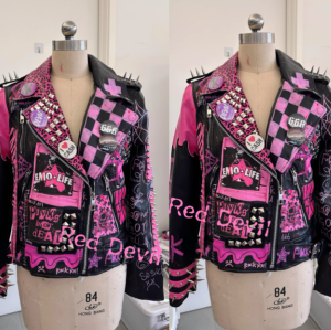 Women's Punk Style HipHop Biker Leather Jacket  Motorcycle Biker Jacket For Ladies