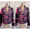 Women's Punk Style HipHop Biker Leather Jacket Motorcycle Biker Jacket For Ladies