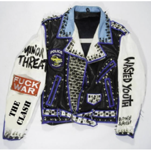 Women Punk Rivets Rock Style Motorcycle Biker Leather Jacket