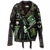 Punk Style Bad Boy High Street Genuine Leather Jacket For Men
