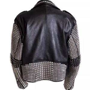 Rock Rivets Men's Genuine Leather Jacket  Cowhide Leather Jacket  For Men