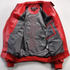 Customized Men's  France Sheepskin Leather Jacket Black USA Size Coats Manufacturer