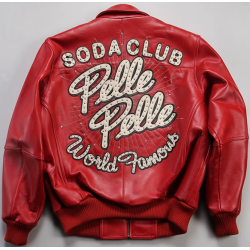 Customized Men's  France Sheepskin Leather Jacket Black USA Size Coats Manufacturer