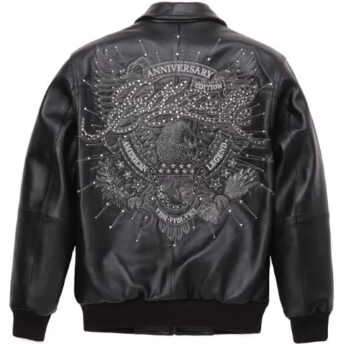 OEM Men's  France Sheepskin Leather Bomber Jacket Manufacturer Design-Based Customization
