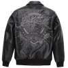 OEM Men's France Sheepskin Leather Bomber Jacket Manufacturer Design-Based Customization