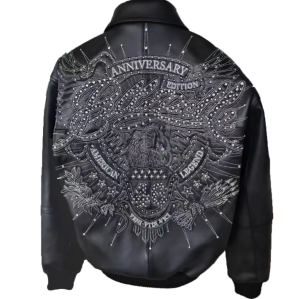 OEM Men's  France Sheepskin Leather Bomber Jacket Manufacturer Design-Based Customization