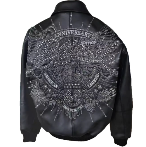 OEM Men's  France Sheepskin Leather Bomber Jacket Manufacturer Design-Based Customization