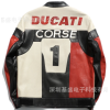 Customized Vegan Motorcycle Leather Jacket Embroidery Biker Jacket Manufacturer