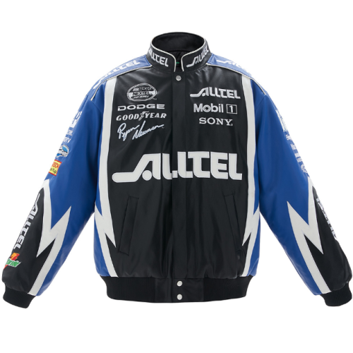 OEM High Streeet Motorcycle Riding Leather Jacket  PU Embroidery Leather Biker Jacket