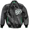 OEM Men's  Flight Leather Jacket Genuine Leather Embroidery Sheepskin Leather Bomber Jacket